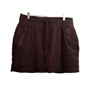 ATHLETA Shorts Skort Women's Size 10 Black Athletic Skirt Tennis Golf